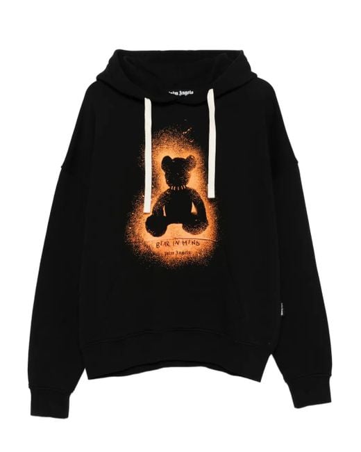 メンズ Palm Angels スプレーエフェクト パーカー Black