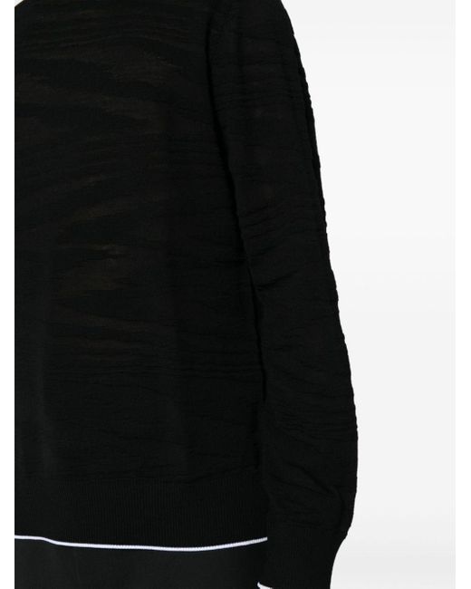Missoni Rollkragenpullover mit Kontrastdetails in Black für Herren