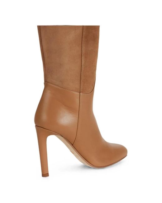 Elisabetta Franchi Brown Suede Boots