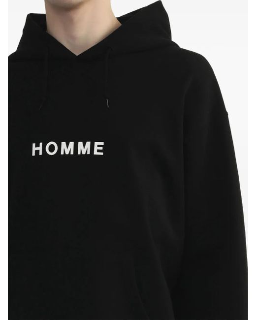 Comme des Garçons Black Homme-Print Hoodie for men