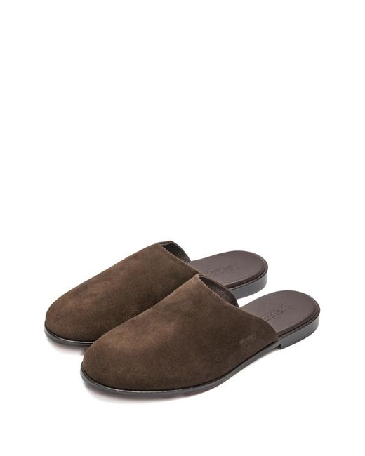 Suicoke Brown Leather Mules