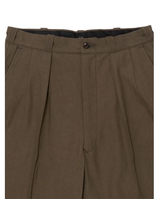 TAIGA TAKAHASHI Brown Lot.215 Tailored Shorts