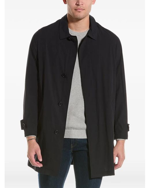 Brunello Cucinelli Black Stretch-Design Button-Fastening Jacket for men
