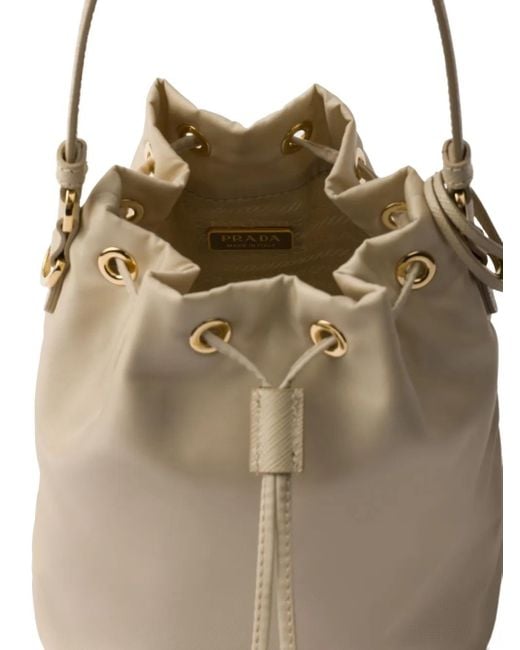 Prada Natural Mini Re-Edition 1978 Bucket Bag