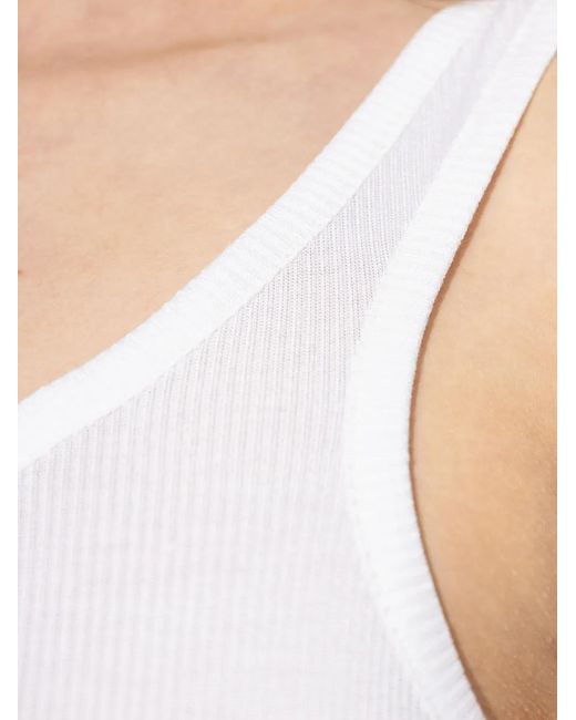 Tom Ford White One-Shoulder Top