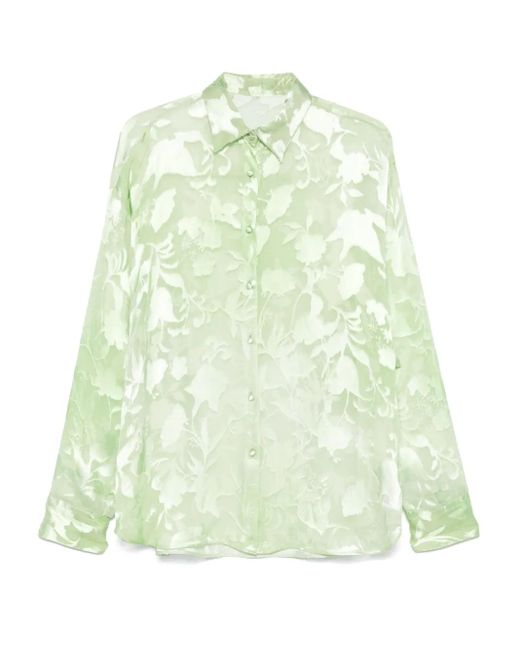 Camicia A Fiori Jacquard di Ermanno Scervino in Green