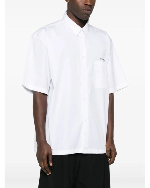 Givenchy Overhemd Met Logoprint in het White voor heren
