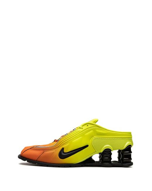 Nike Yellow X Martine Rose Shox R4 Mule "Safety" Sneakers