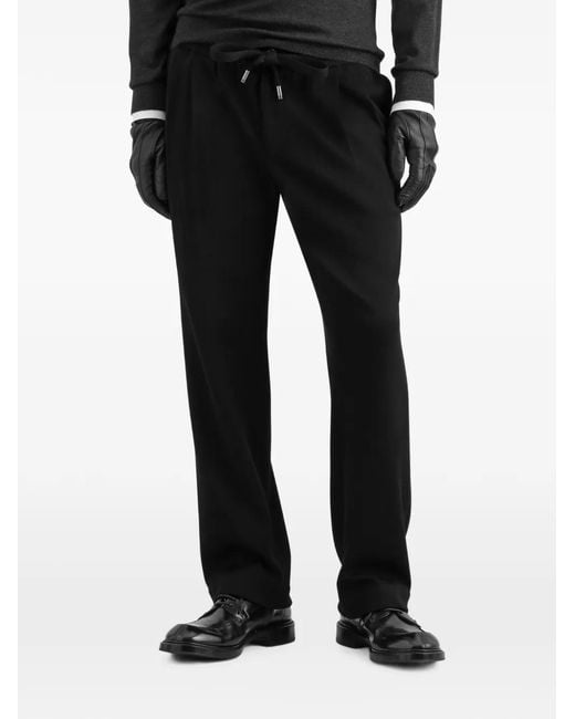 Dolce & Gabbana Black Jersey Jogging Trousers for men