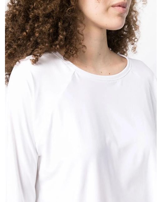 Beyond Yoga White Featherweight Daydreamer Long-Sleeve T-Shirt