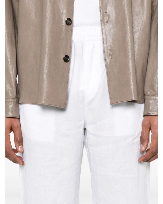 Aspesi Hose Aus Leinen in White für Herren