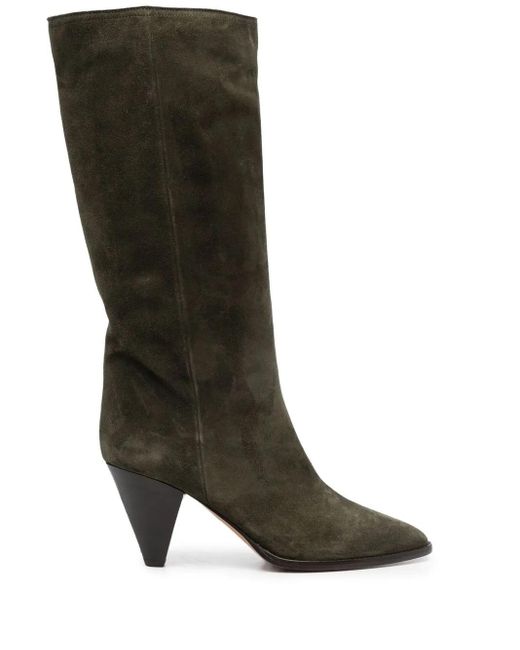 Isabel Marant Green Rouxy Suede Knee-high Boots