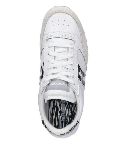 Saucony White Jazz Triple Sneakers