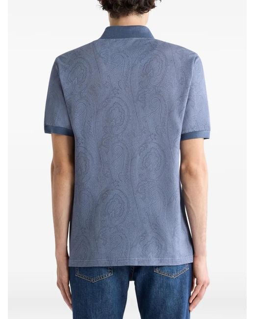 Etro Blue T-Shirts And Polos for men