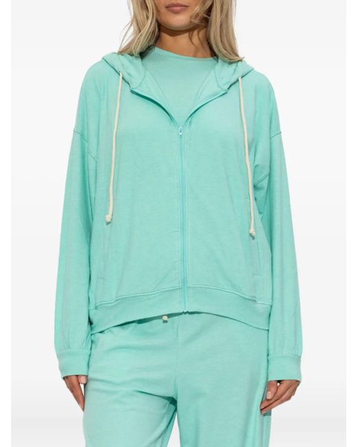 American Vintage Green Ypawood Zip-Up Hoodie