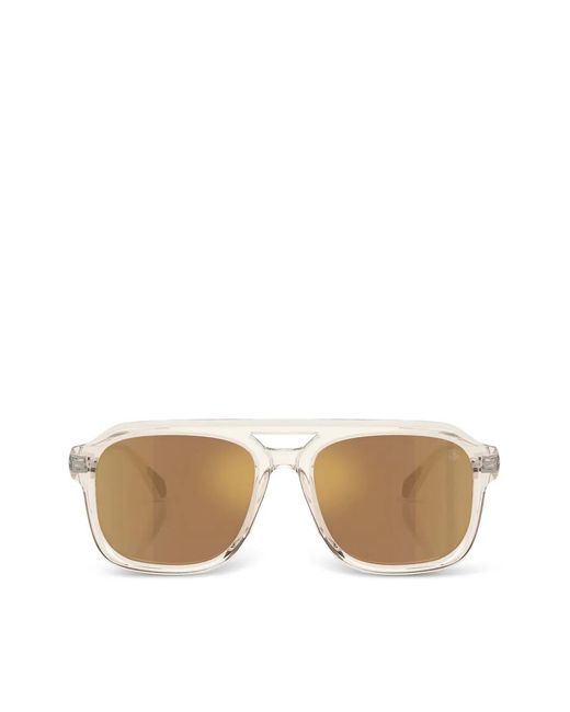 Moncler White Vantos Square-Frame Sunglasses