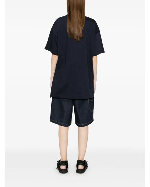 N°21 Blue Short-Sleeve Printed T-Shirt