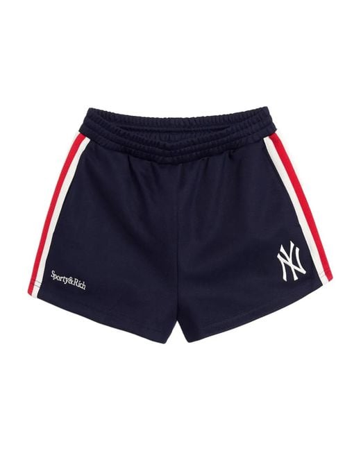 Shorts A Righe di Sporty & Rich in Blue