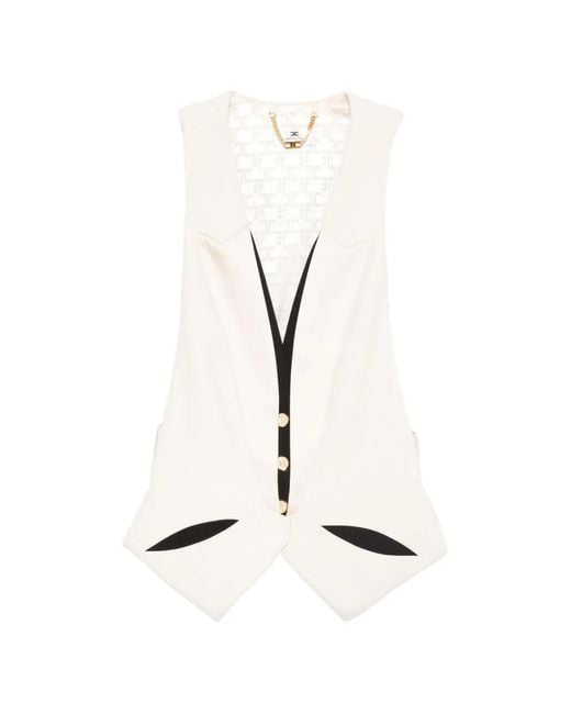 Elisabetta Franchi Natural Waistcoat
