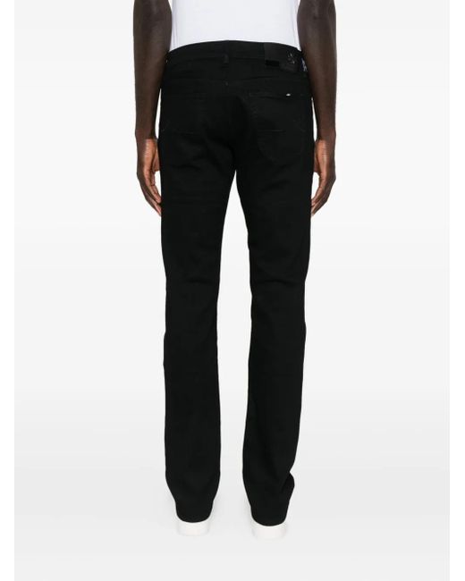 Jacob Cohen Black Five-Pocket Trousers for men