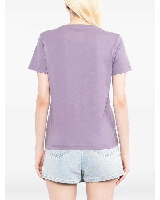 SPORT b. by agnès b. Purple Flower Dino Patched T-Shirt