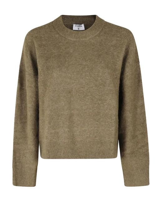 Filippa K Green Pull À Encolure Ronde