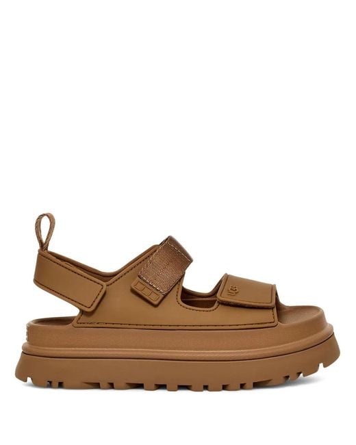 Ugg Brown Platform Sandals 'Goldenglow'