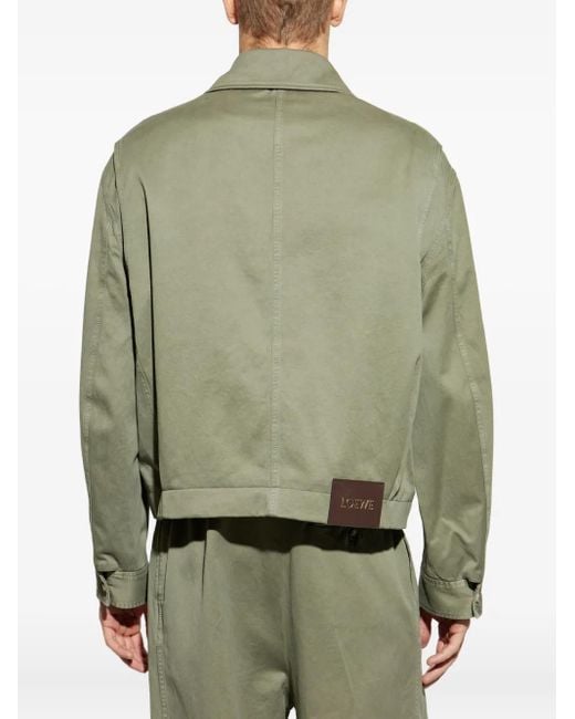 Veste En Coton À Taille Ceinturée Loewe pour homme en coloris Green