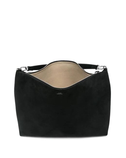 Sac Porté Épaule Bevel En Daim Totême  en coloris Black