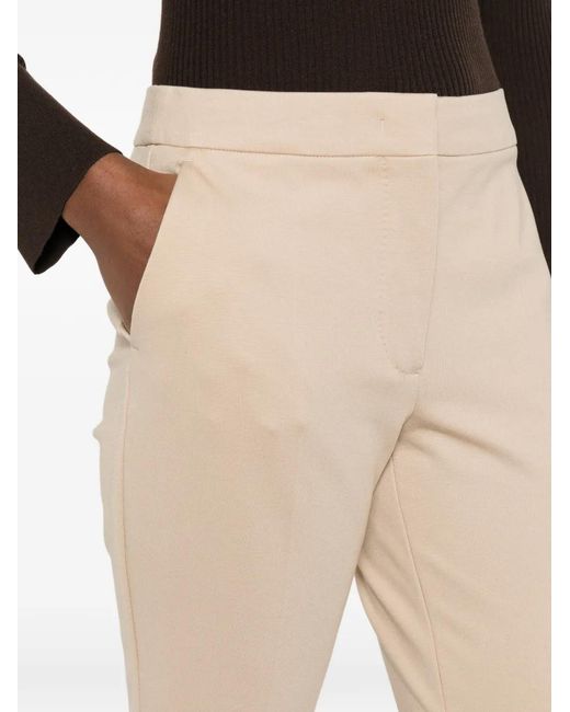 Max Mara White Pegno Cropped Trousers