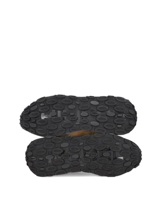 Philippe Model Brown Tropez Haute Suede-Panelled Sneakers for men