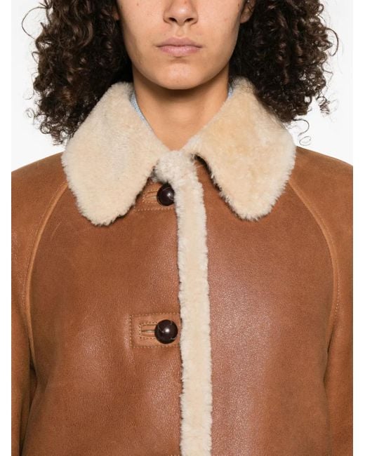Isabel Marant Lammy Jas in het Brown