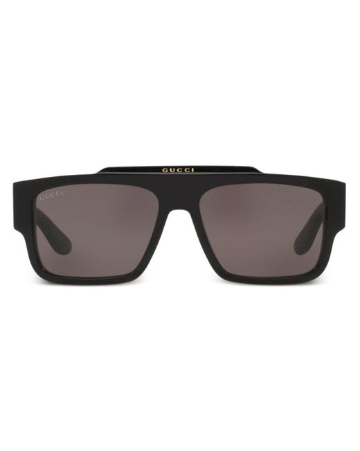 Gucci Gray Square-frame Sunglasses for men