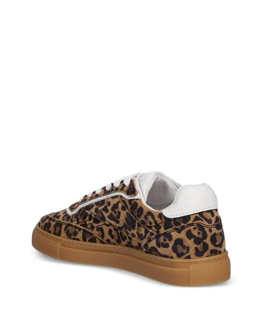 COPENHAGEN Brown Leopard-Print Sneakers