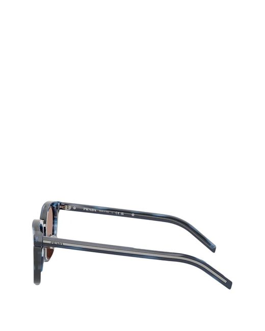 Prada Blue Iconic-Plaque Sunglasses for men