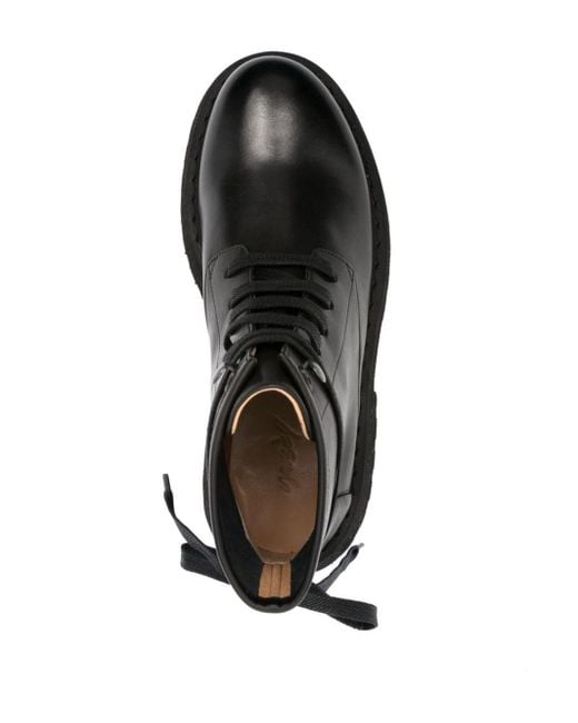 Marsèll Black 60mm Leather Lace-up Boots