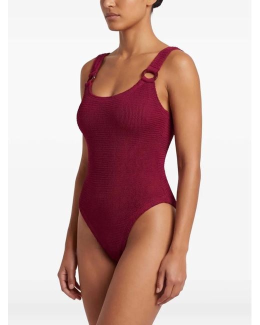 Paramidonna Red Sophia Ring Detail Swimsuit