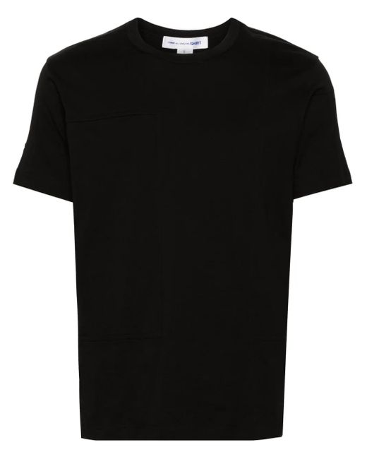 Comme des Garçons Black Crew-Neck Cotton T-Shirt for men