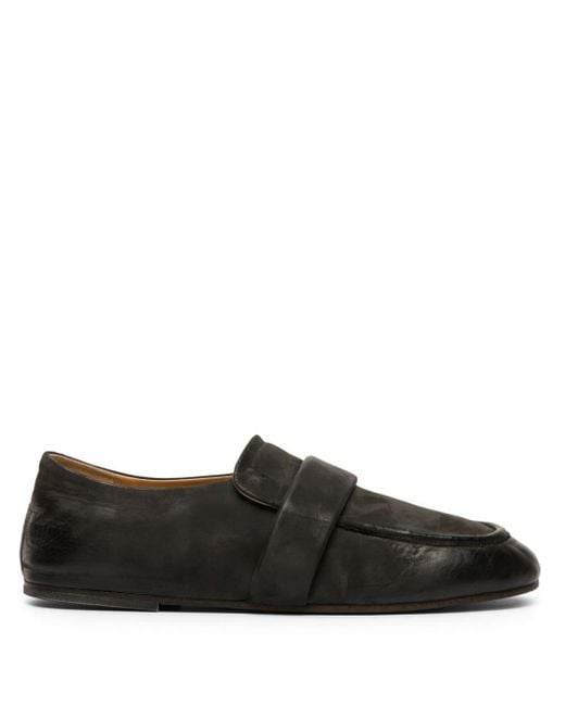 Marsèll Black Round-toe Leather Loafers for men