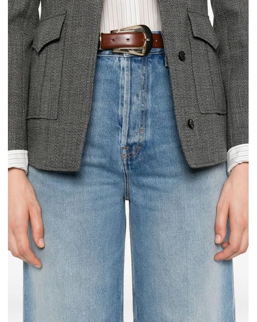 Gucci Jeans Met Logopatch in het Blue
