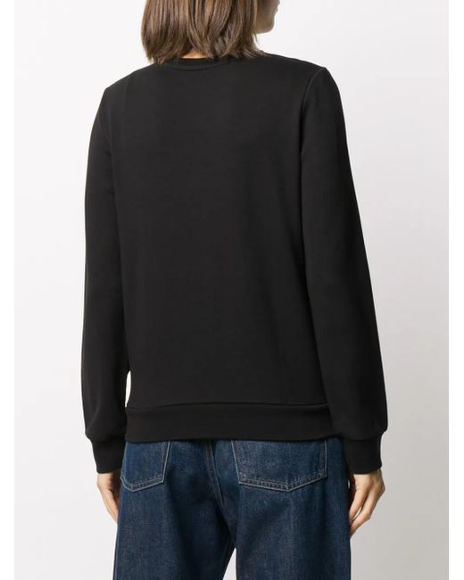 A.P.C. Black Logo Print Sweatshirt