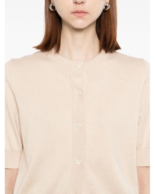 T-Shirt À Manches Courtes N.Peal Cashmere en coloris Natural