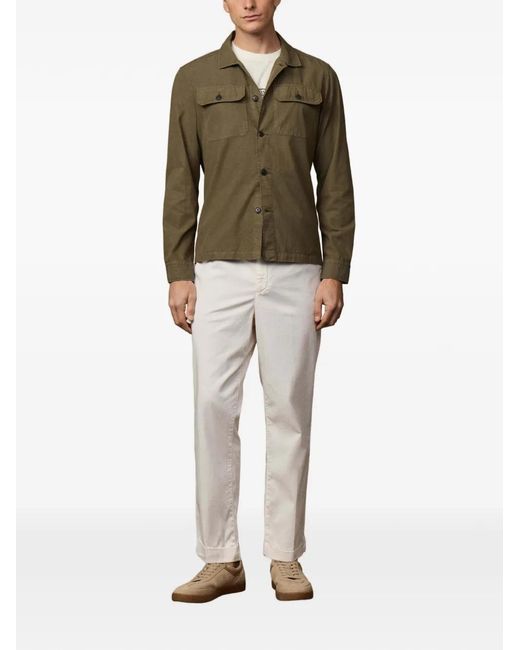 Hackett Green Heritage Twill Overshirt Jacket for men