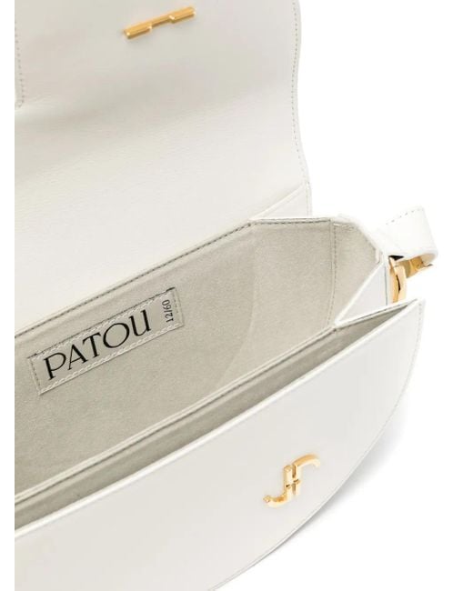 Patou White Le Logo Shoulder Bag