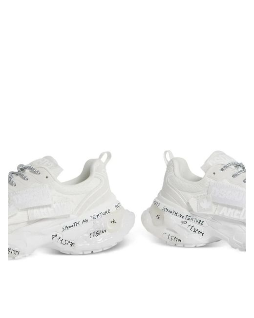 DSquared² White Faster Texture Trainers for men