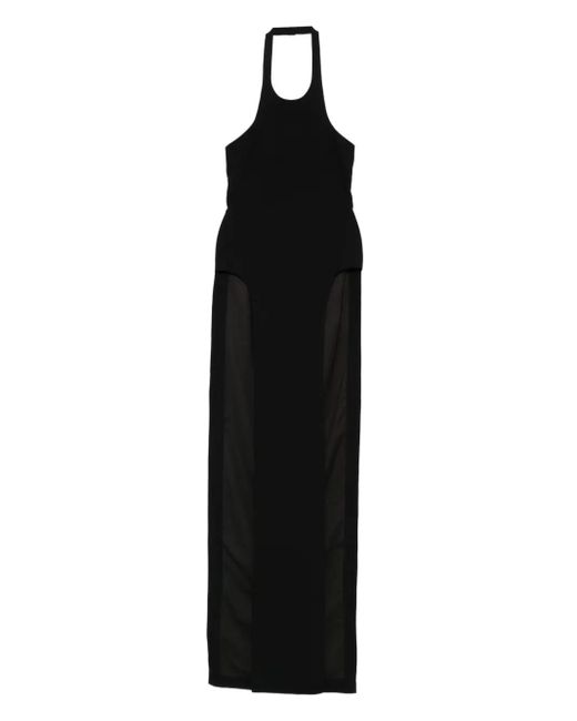 Monot Black Halterneck Maxi Dress