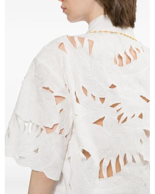 Zimmermann White Chemise Mahon