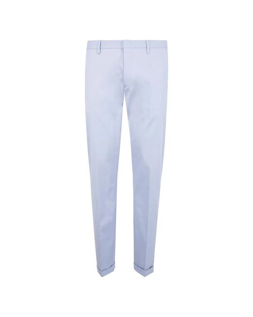 Paul Smith Blue Belt-Loops Trousers for men