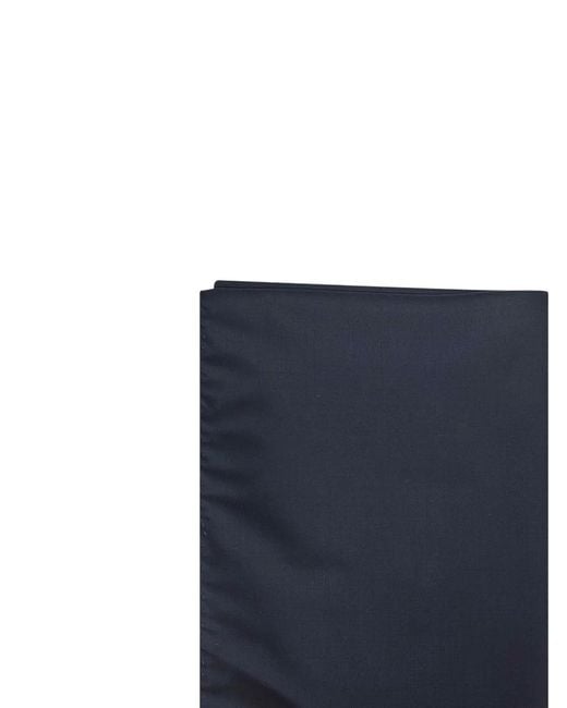 D4.0 Blue Hand-Finished Square Scarf for men