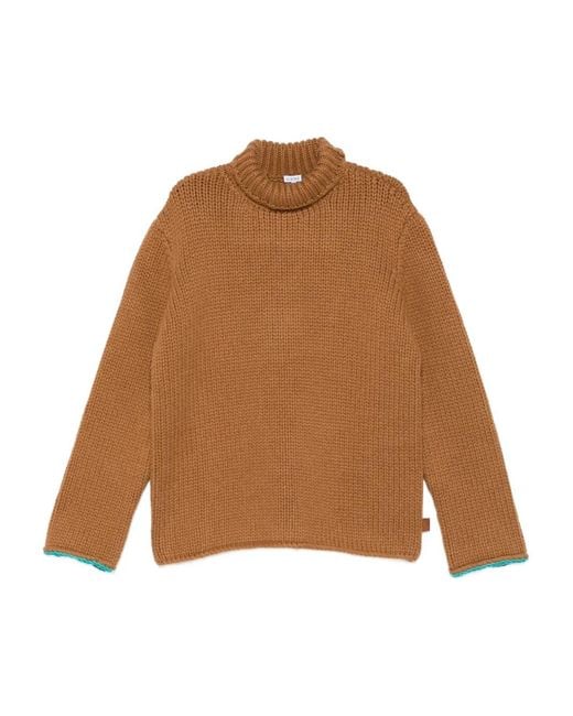 Loewe Brown Roll-Neck Sweater for men